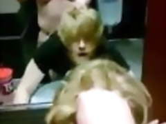 Skinhead Bear Pounds Long Haired Blond in Restroom
